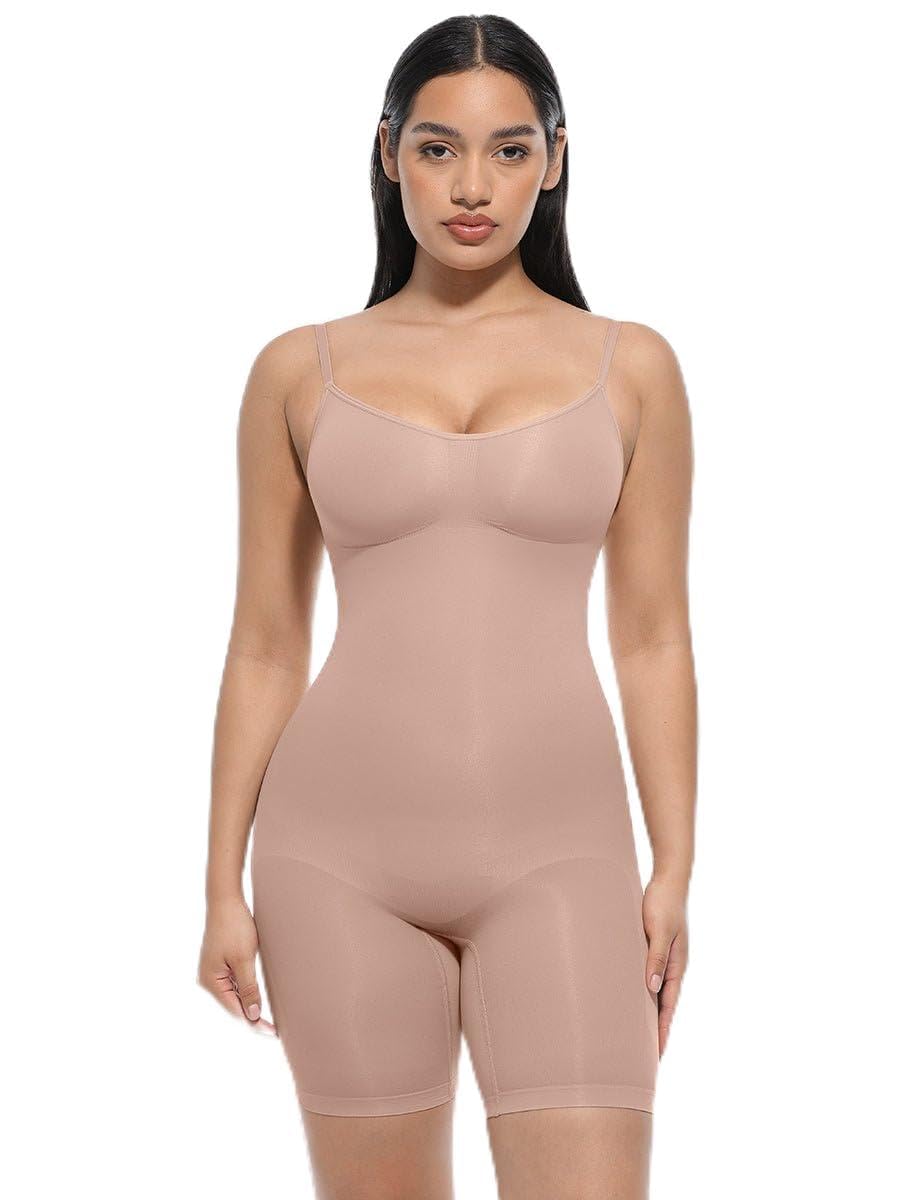 Shapewear for Women | High Compression Bodyshaper Bodysuit |Mid Thigh Full Body Shaper High Compression Body suit Tummy Control-image-17