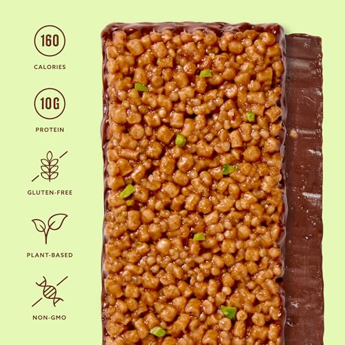 Mezcla Puff Crispy Protein Bars, Gluten Free & Vegan Protein Bars, 10g Protein, Alt for Crispy Rice Treat, Granola Bars & Breakfast Bars, Healthy Snacks for Adults, Pistachio Chocolate, 1 Count - image 3