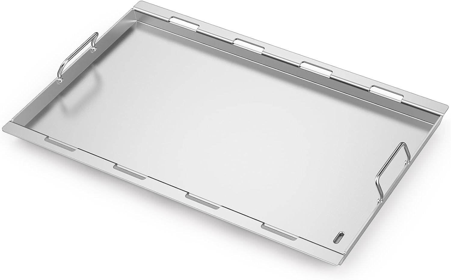 onlyfire Plaque Plancha en INOX pour Barbecue à Gaz Weber Genesis et Genesis II 400 Série, Plaque de Cuisson Pleine Grandeur pour BBQ à Gaz 4 Brûleurs, Accessoire pour Gril à gaz Weber