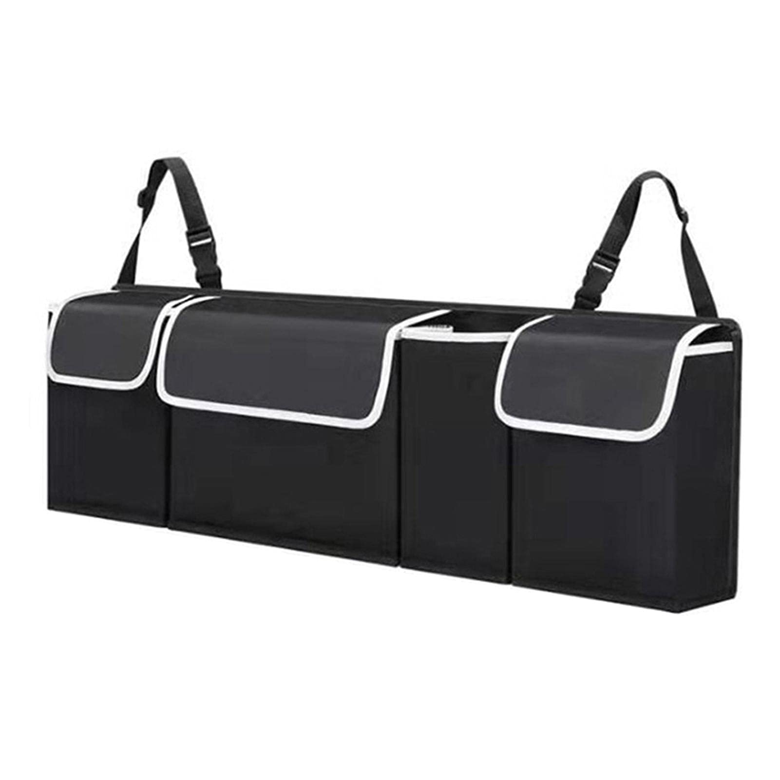 N/A/A /A Car Trunk Organizer, Car Trunk Organizer Collapsible Backseat, Backseat Trunk Organizer for SUV & Car - Hanging Organizer Foldable Cargo Storage Bag