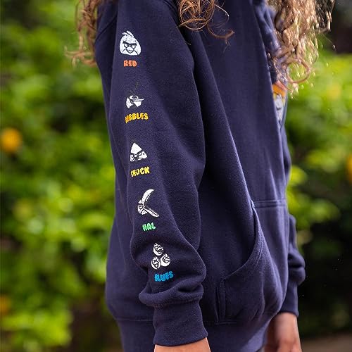 ANGRY BIRDS Official Retro Sun Youth Printed Hooded Fleece Pullover Sweatshirt for Boys, Girls, Unisex4
