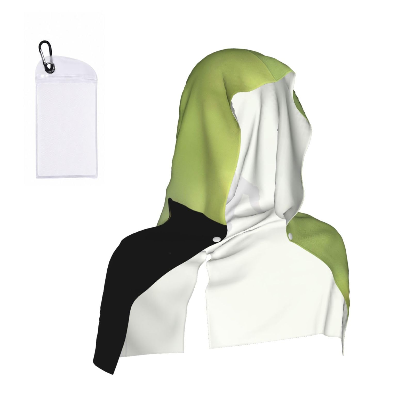 EZDLOWVBA Skateboard Print 2 Pack Cooling Hoodie Towels,Sports Headscarf, Neck Wrap Scarf,Breathable Cooling Towel For Neck And Face, Travel, Swimming, Training