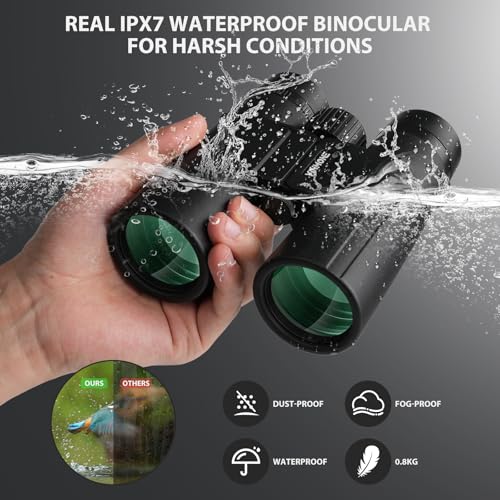 Binoculares 12x42 Impermeables con Adaptador de Teléfono miniatura 3