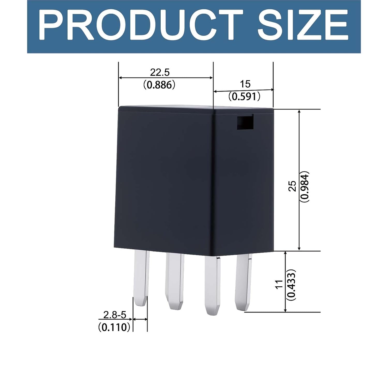 8 Pack Automotive Relay 301-1C-C-R1-U01 12VDC 5-PIN Compatible with Automotive in Power.