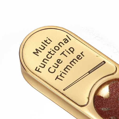 Elecday Gold U-Shaped Pool Cue Tip Scuffer Burnisher #TOP4