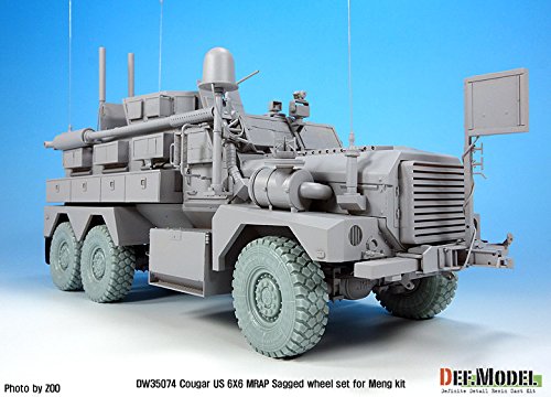 Amazon | U.S.6x6 Mrap Cougar Wheel Set-sagged For 1/35 Meng