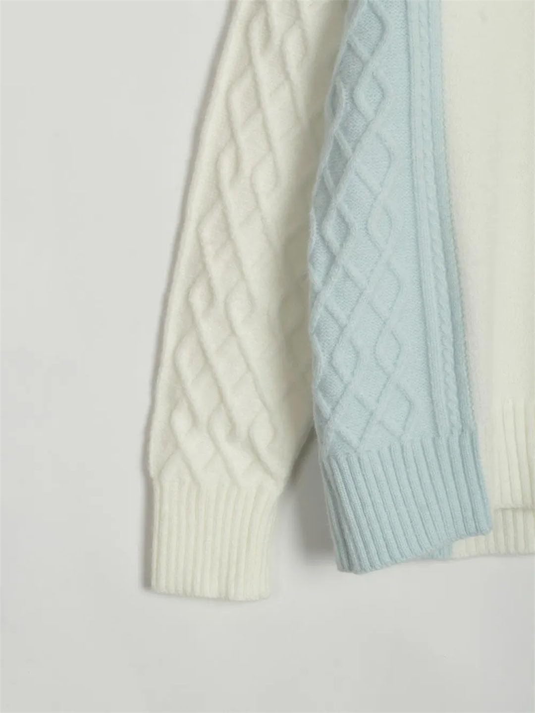 Maglione da donna a collo alto, lavorato a maglia, a maniche lunghe, casual, top larghi