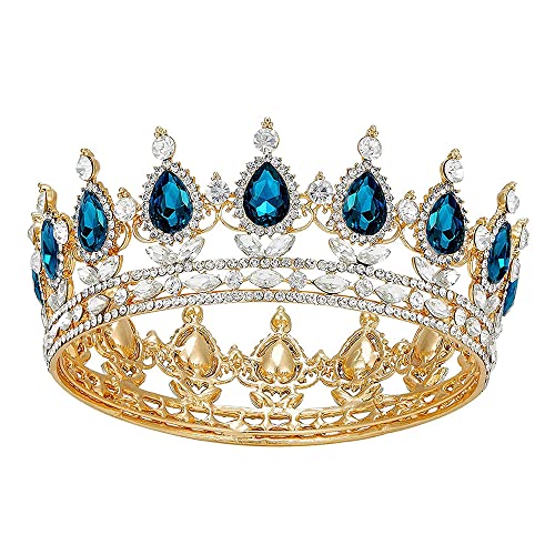 Tiaras y coronas de cristal vintage para tocados de novia y novio