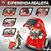 Imagen de HOMCOM Motor de Camión para Niños de +3 Años Conjunto de Motor de Juguete con 61 Piezas Volante Bocina Faros Caja de Almacenaje y Ruedas 40x39x47 cm Rojo