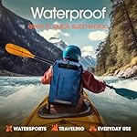 Earth Pak Waterproof Backpack - Heavy Duty Hiking Backpack - Roll-Top Closure Bag - Cushioned Dry Bag Waterproof Phone Case - Image 3