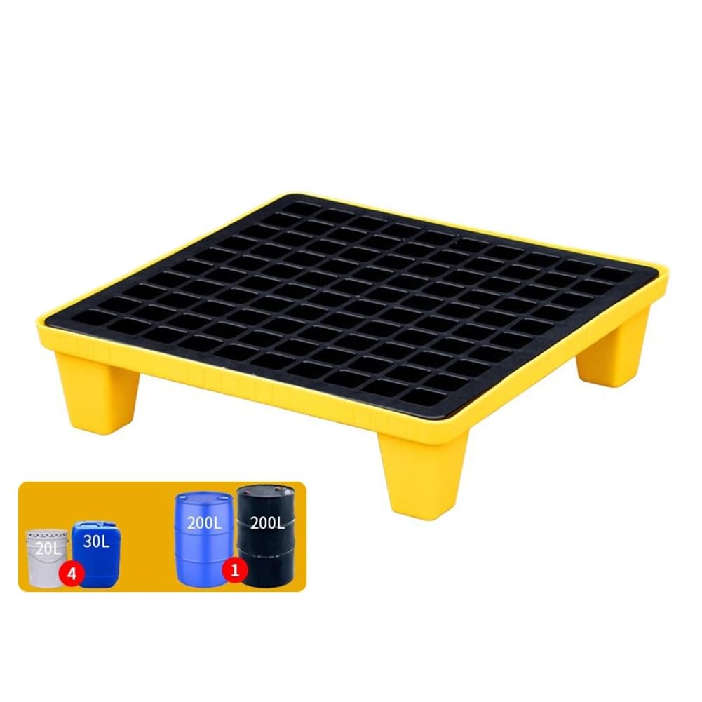 GYEQXKT Modular Spill Containment, Spill Containment Pallet, Oil Drum Spill Prevention Platform, Anti-Leakage, 17 Sizes(60 * 60 * 15cm)