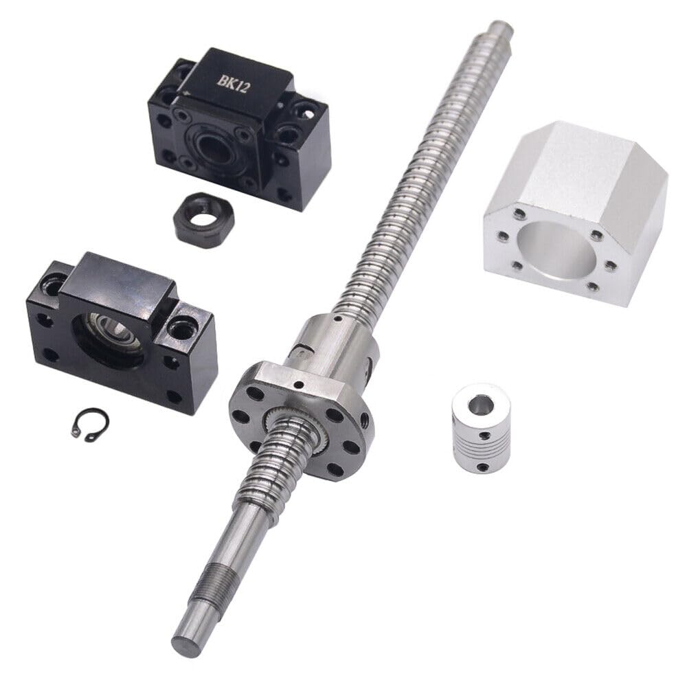 SFU1605 /1204 Kugelumlaufspindel & Festlager & Kupplung & Muttergehäuse CNC（SFU1650 750 mm Ein Satz ）