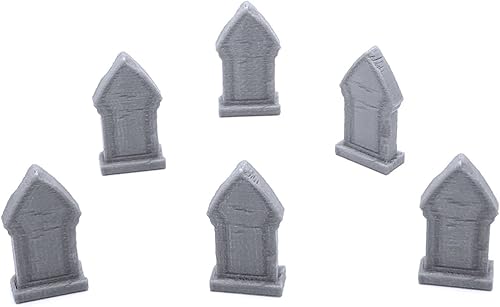 Miniatura 5 de EnderToys Mausoleum Graveyard Scene - Juego de terreno en miniatura - Escena de 1.102 in - Minis de guerra de mesa - Accesorios de mazmorra -