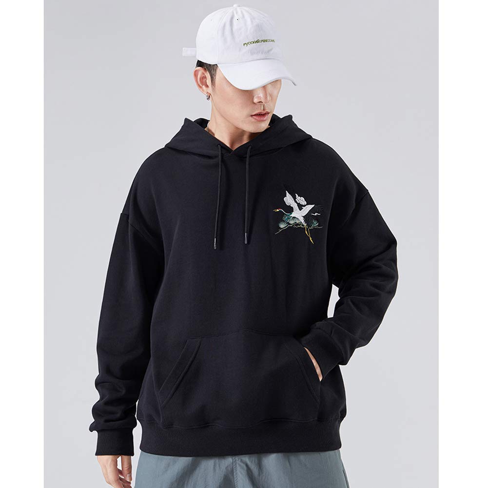 Felpa con Cappuccio Tenere Caldo Ragazzi Fodera in Pile Oversize 3D Personalizzato Ricamo con Tasche Manica Lunga Abiti Invernali Termico Unisex Cotone Hip Hop Felpa con Cappuccio da Uomo M-XXXL