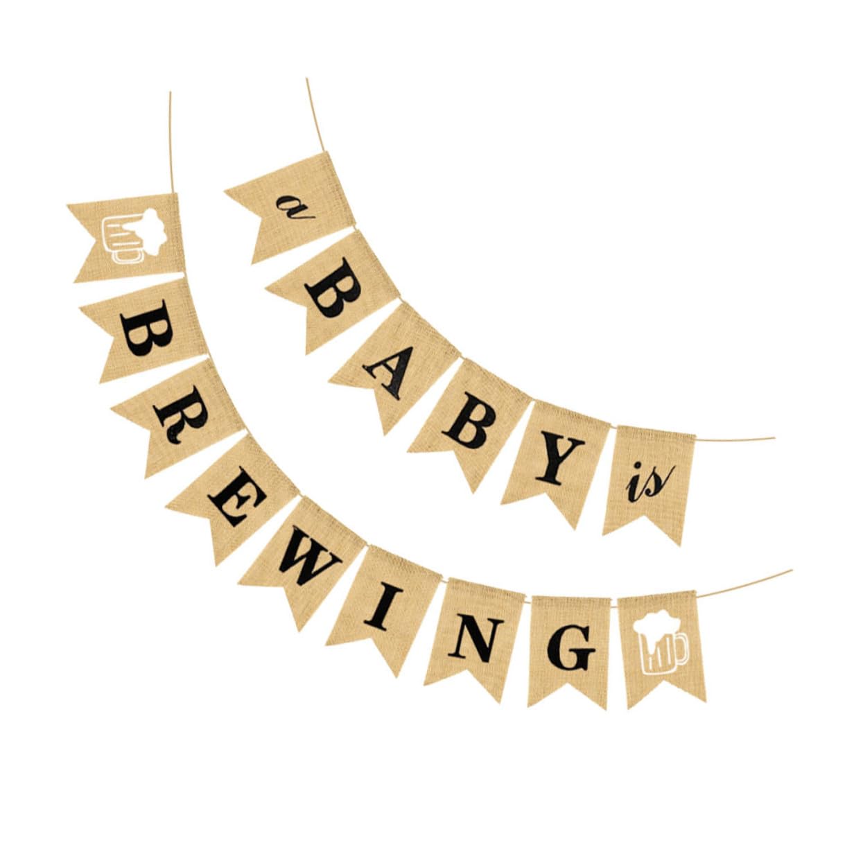 ifundom 3st Geburtstag Sackleinen-banner Flaggenbanner Diy Sackleinen-banner Hochstuhl-banner Zum Ersten Geburtstag Banner-flaggen- Buchstabe Ein Ornament Latte-kunst Baby Der Is