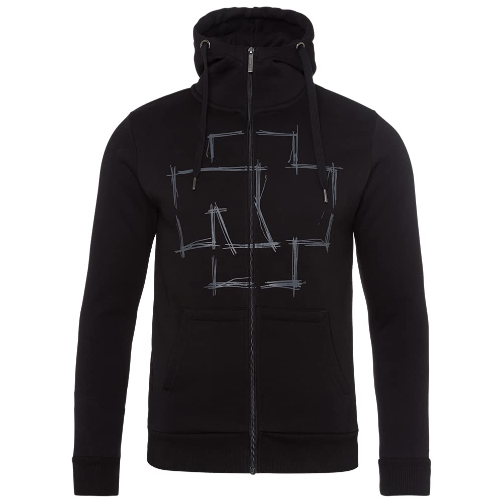 Rammstein Kapuzenjacke Im Namen des Herren schwarz, Offizielles Band Merchandise Fan Zipper mit Brust-, Rücken und Ärmeldruck
