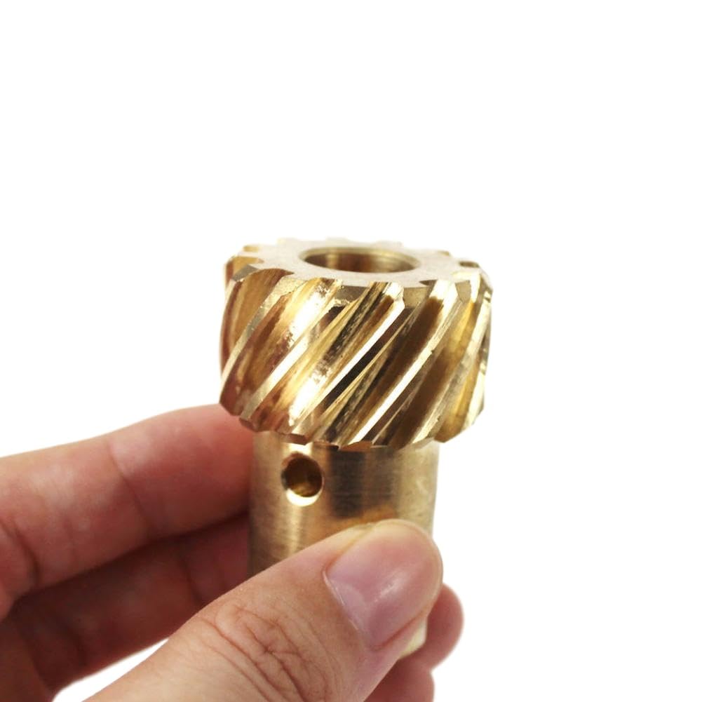 Bronze Distributor Gear for Hydraulic Roller Camshafts - 0.491 Inch Shaft Diameter Compatible with Small Block and Big Block Engines (262-454 CID)