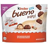 Kinder Bueno Mini Chocolate Bites with Crispy Wafer and Hazelnut Cream, Individually Wrapped, Party Pack, 23.8 oz