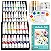 Nicpro Watercolor Paint Set for Adults, 36 Colors Watercolor Tube Set (12ml,0.4oz) with10 Paint Brushes, 25-Sheet Watercolor Paper Book, Palette, Water Color Painting Supplies for Artists Beginners Gift
