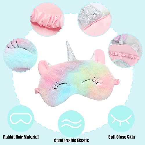 Miniatura 2 de 4 máscaras para dormir, máscara de ojos de dibujos animados para viajes, siesta, dormir, almuerzo, fiesta nocturna, cubierta de ojos vendados de