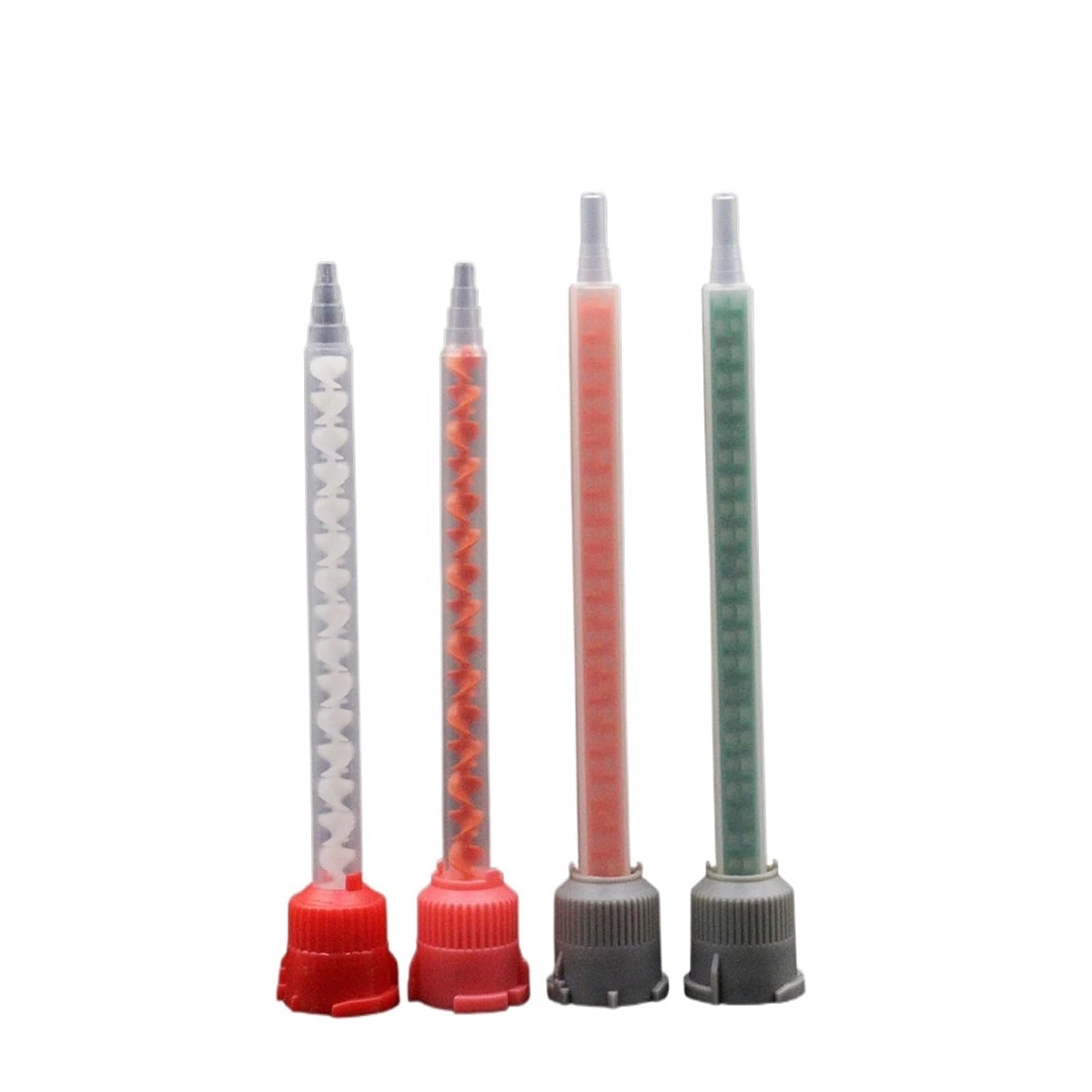 Epoxy Mixing Nozzle 50pcs MB Static Mixing Nozzles 1:1 10:1 Epoxy Adhesive Cartridge Mixer AB Glue Tube(MB6-24L1-1 50pcs)