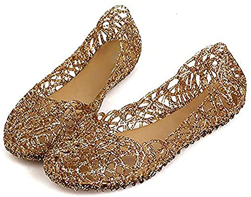 Womens Sandals Flat Jelly Shoes Slip On Hollow Out Loafers…4