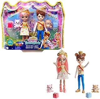 Enchantimals GYJ07 GYJ07-Braylee Bear & Bannon Bear Dolls, Mixed