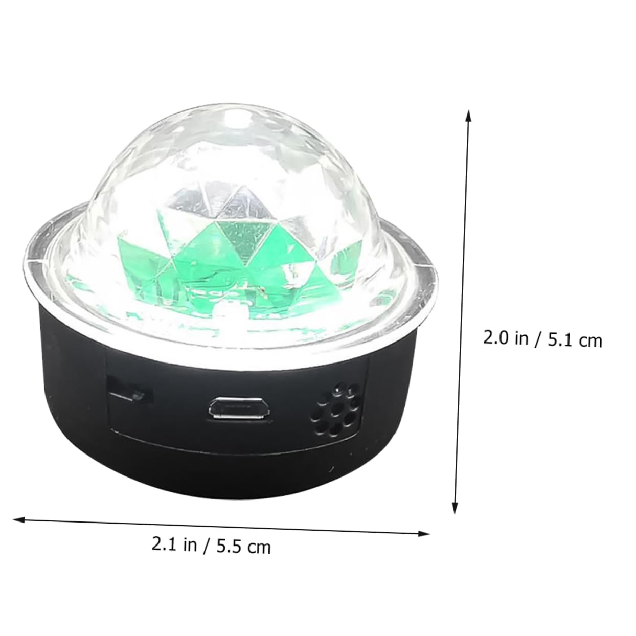 SEWOART Led Stage Light Disco Ball Lamps Voice Control RGB Crystal Ball Ktv Lighting Compact Size