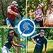 4 in 1 Disc Golf Retriever Pole 16ft - Multifunctional Telescopic Disc Golf Grabber with Stainless Steel Frame and Easy to Carry Bag - Extendable Accessories Grabber to Retrieve Disc in Water, Bushes