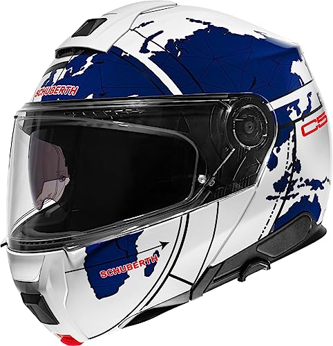 SCHUBERTH HELMET C5 ECE DEKOR GLOBE BLUE 53 (XS)