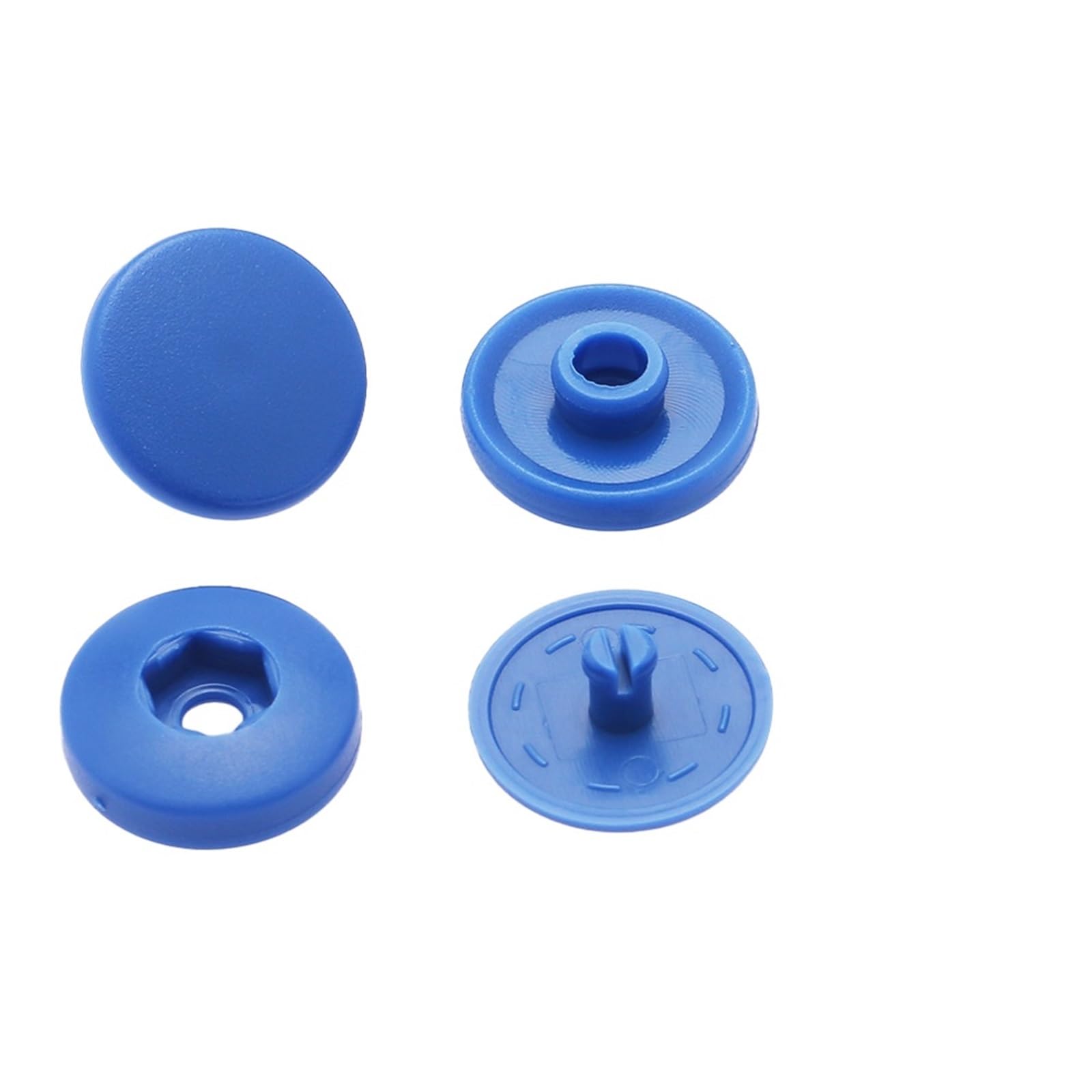 Plastic Snap Buttons 100sets Hand Press Type Round Snaps Buttons Tools Free T5 Button Fastener Snap Clothes Accessories DIY Crafts Sewing Accessories