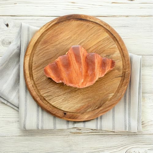 image for FAVOMOTO Artificial Fake Croissant Bread Model, Pu Artificial Bread Pr
