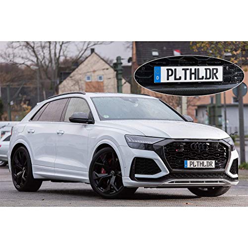 PLATEHOLDER® ORIGINAL - rahmenlose universal Kennzeichenhalter Nummernschildhalter - unsichtbar und wetterfest - Nummernschildhalterung für jedes Auto mit Straßenzulassung Tüv