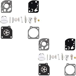 Yingshop 2pcs Carburetor Rebuild Set Carb Repair Kit Replacement for Zama RB-47 Weed Eater Craftsman Blowers Poulan Trimmers C1Q-W11B C1Q-W11C C1Q-W11D C1Q-W11E C1Q-W11F C1Q-W11G C1U-W12 C1UW12A