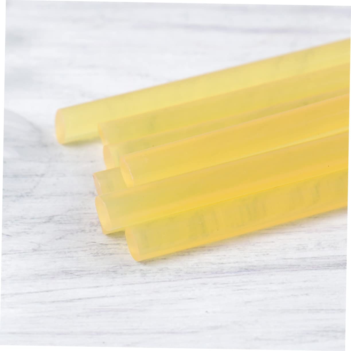 DOITOOL Lot De 100 Bâtons De Colle Thermofusible Transparents À Paillettes Pour Loisirs Créatifs Transparents Jaunes
