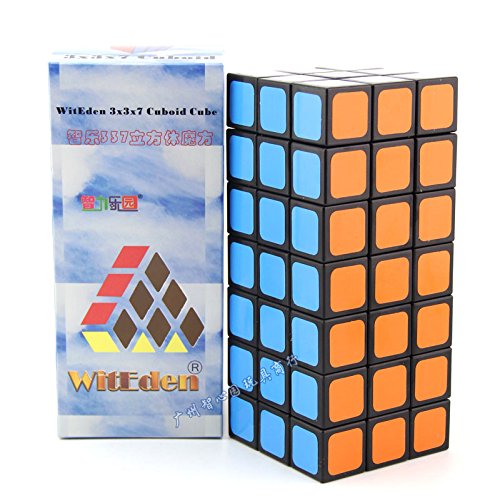 CuberSpeed WitEden 3x3x7 Cuboid Black WitEden 337 Magic Cube Puzzle