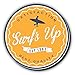 Surf's Up Surfing Label Vintage Retro Alta Calidad De Coche De Parachoques Etiqueta Engomada 12 x 12 cm