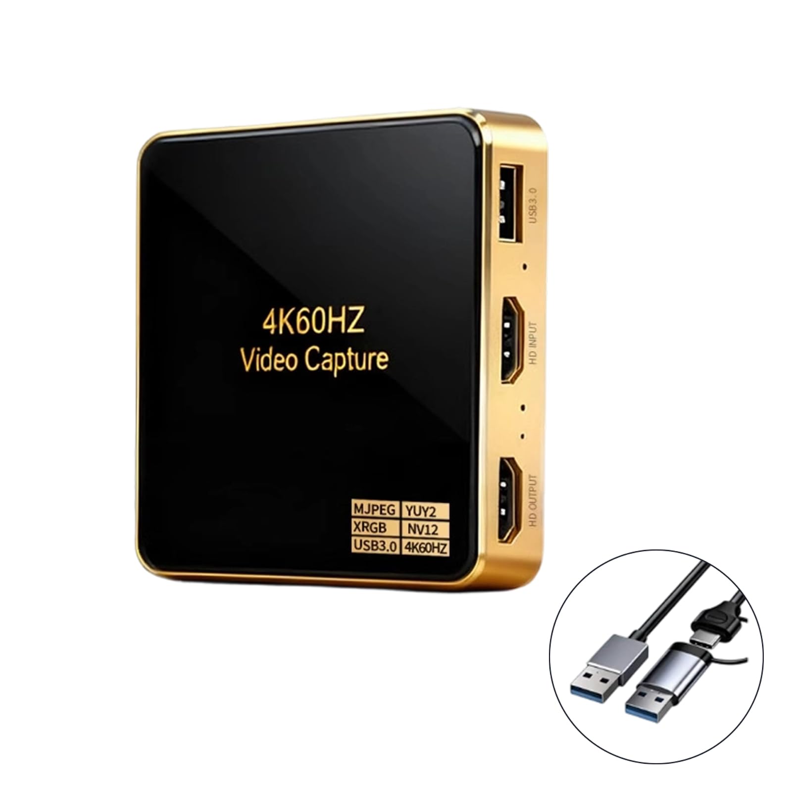 Plug Play Tarjeta de Captura de vídeo 4K Passthrough Studio Streaming Streaming Grabación