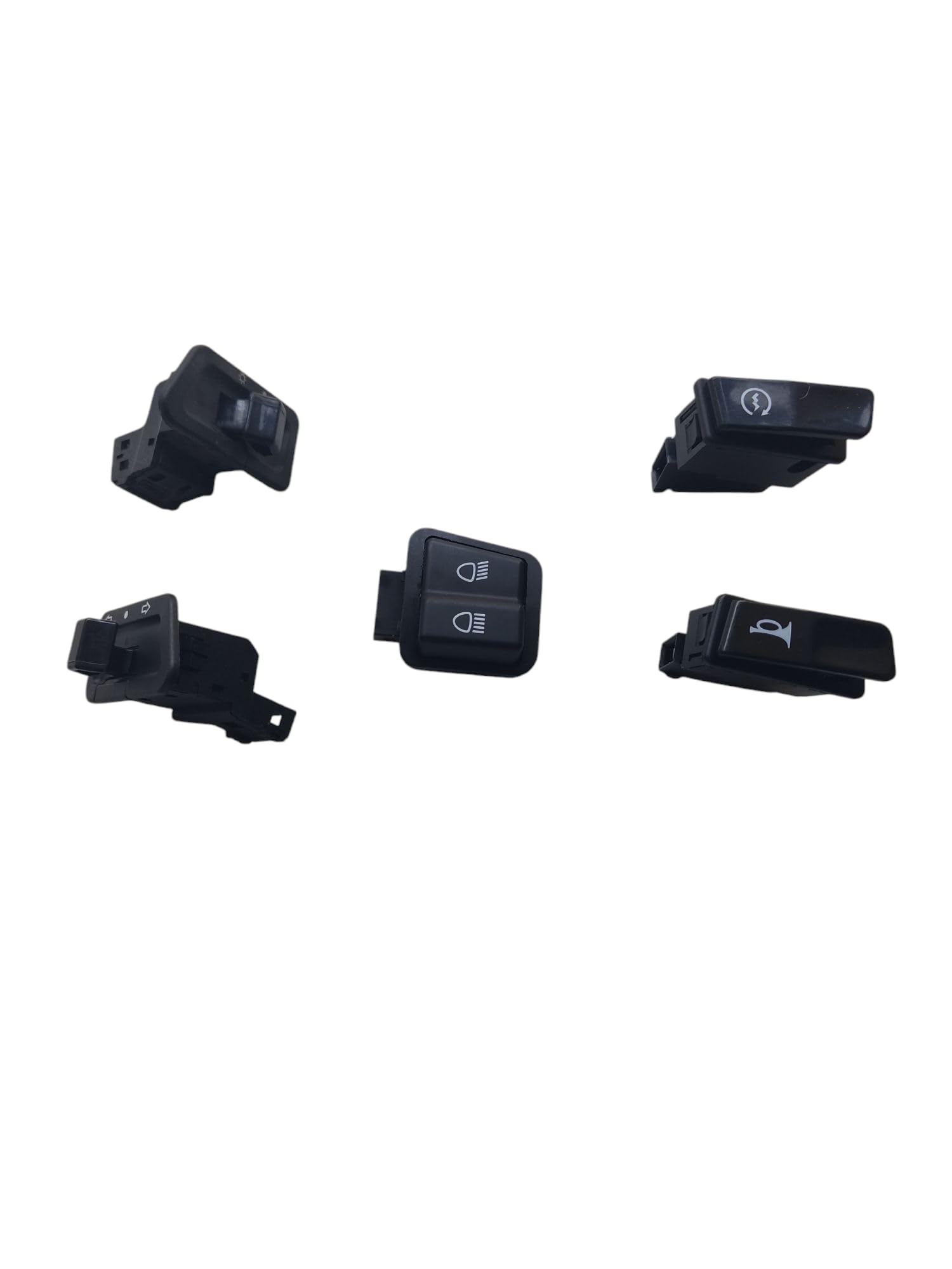 Modular switches (pack of 5) Horn switch self/light/dipper/indicator/suitable for Activa ray fascino pleasure Pep-image-19