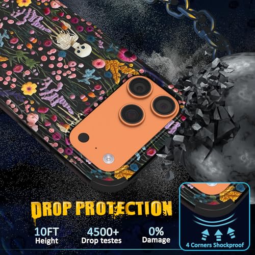 Coque antichoc iPhone 17 Pro Max solide motif squelette