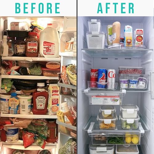 Image of SCL Steelo SoFresh Rectangular Airtight Food Storage Containers 300 ml (Set of 2), BPA Free PET Plastic, Stackable Fridge Safe Kitchen Storage Containers for Cereals, Pulses & Leftovers