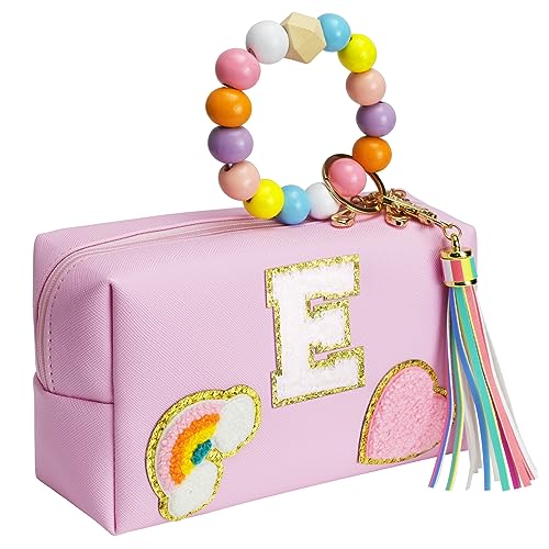 Elilier Kids Skin Care Bag for Girls Ages 8-12, Cosmetic Travel Bags Kids, PU Leather Waterproof Girls Bag, Personalized Birthday Gift, Preppy Gifts For Girl, wedding gifts(Small)