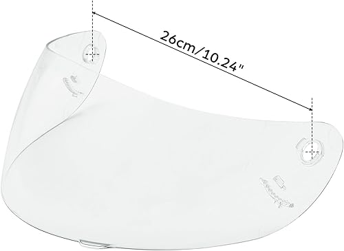 Miniatura 6 de TCT-MOTORPARTS Protector de visera para casco de repuesto transparente, antivaho y de cara completa