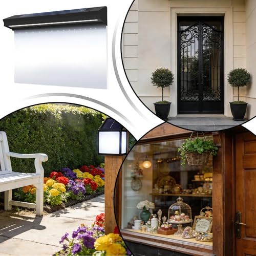 Números de casa con luz solar para resolver problemas de reparto en calles oscuras 4