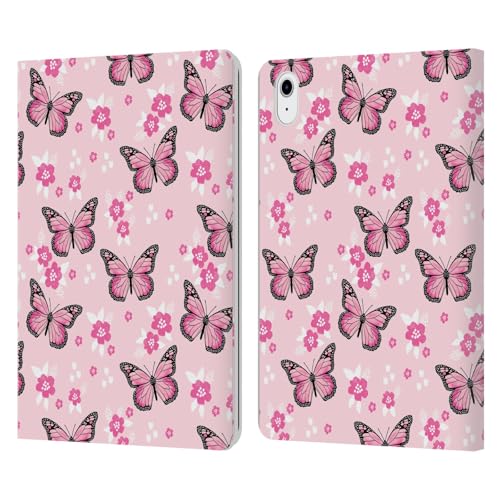 Funda de cuero Apple iPad Air 2022 Andrea Lauren Mariposa elegante