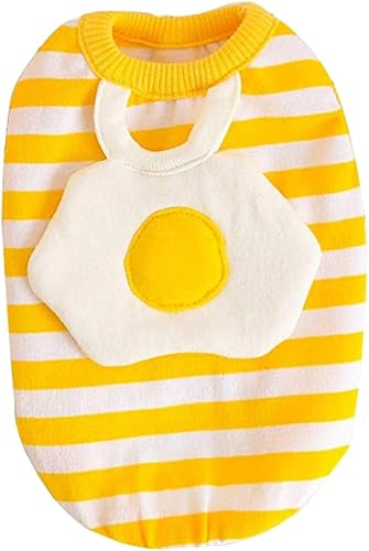 Miniatura 5 de Balacoo Chaleco de huevo a rayas, chaleco para exteriores, disfraz de huevo, chaleco para mascotas, chaleco con patrón de huevo, ropa para mascotas,