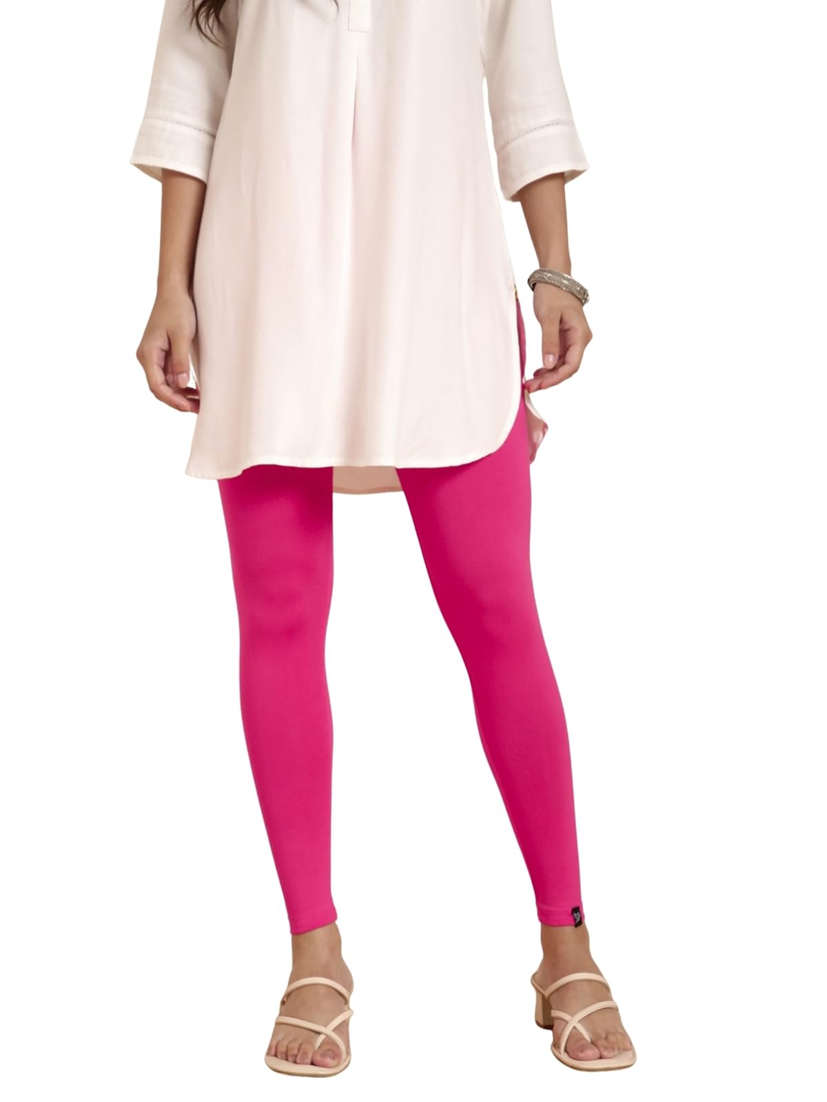 TWIN BIRDS Tailored Cut & Classic Fit Stretchable Viscose Elasthane Fabric Ankle Length Leggings for Women