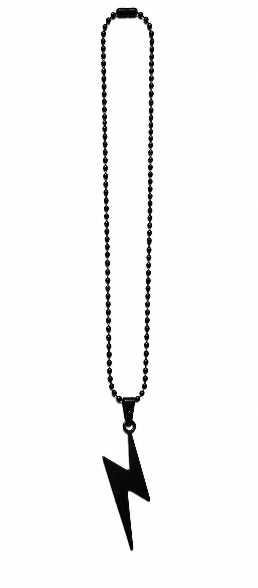 Black Flash Pendant for Men & Women | ightening Party Work Daily Wear Locket Protection Necklace Unisex Zig Zag style-image-36