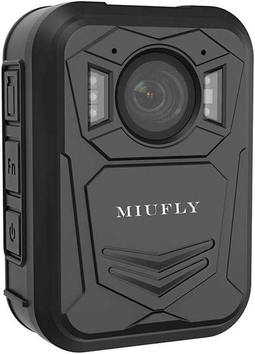 MIUFLY 2K Pro Body Camera with 2 Inch Display, Night Vision, Built in 32G Memory and GPS