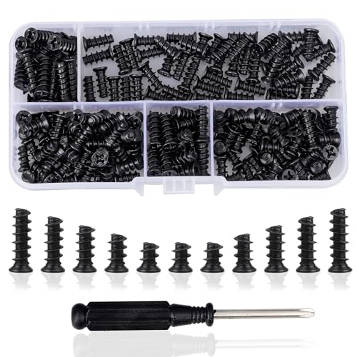 YSDMY 200 Pièces Kit de Vis pour Ordinateur, M5 Vis à Tête Fraisée Cruciforme, Micro Visserie de Remplacement avec Tournevis pour Réparation...